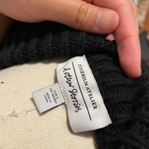 & other stories Wool cable knit vest - Picture 5 of 6